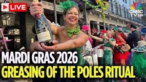 Mardi Gras 2026 Live: Annual Greasing Of The Poles Ritual Takes Place In New Orleans